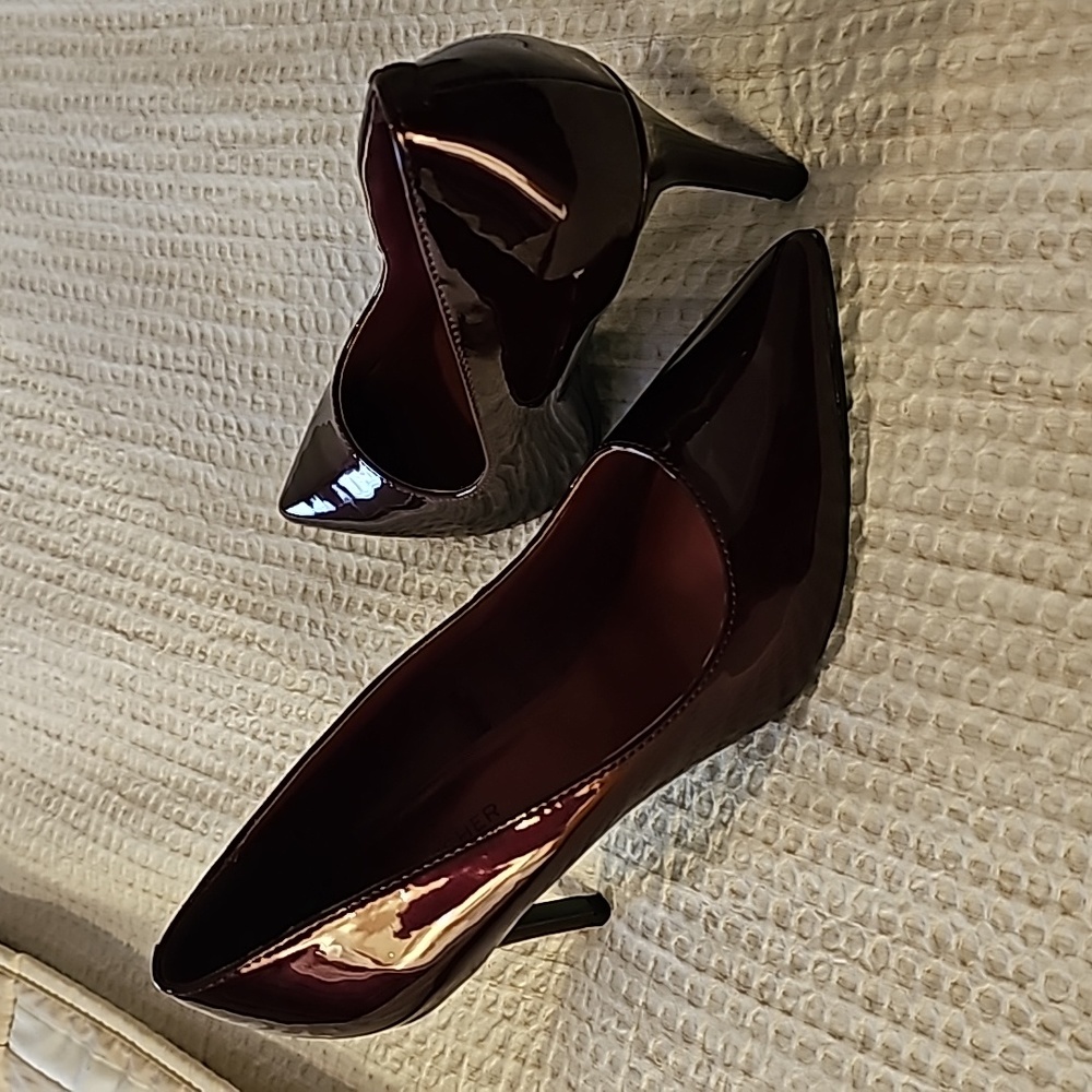**New Marc Fisher Oxblood Patent Leather Heels